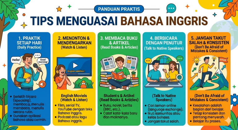 Cara Tepat Belajar Bahasa Inggris: Gambar Dibuat AI