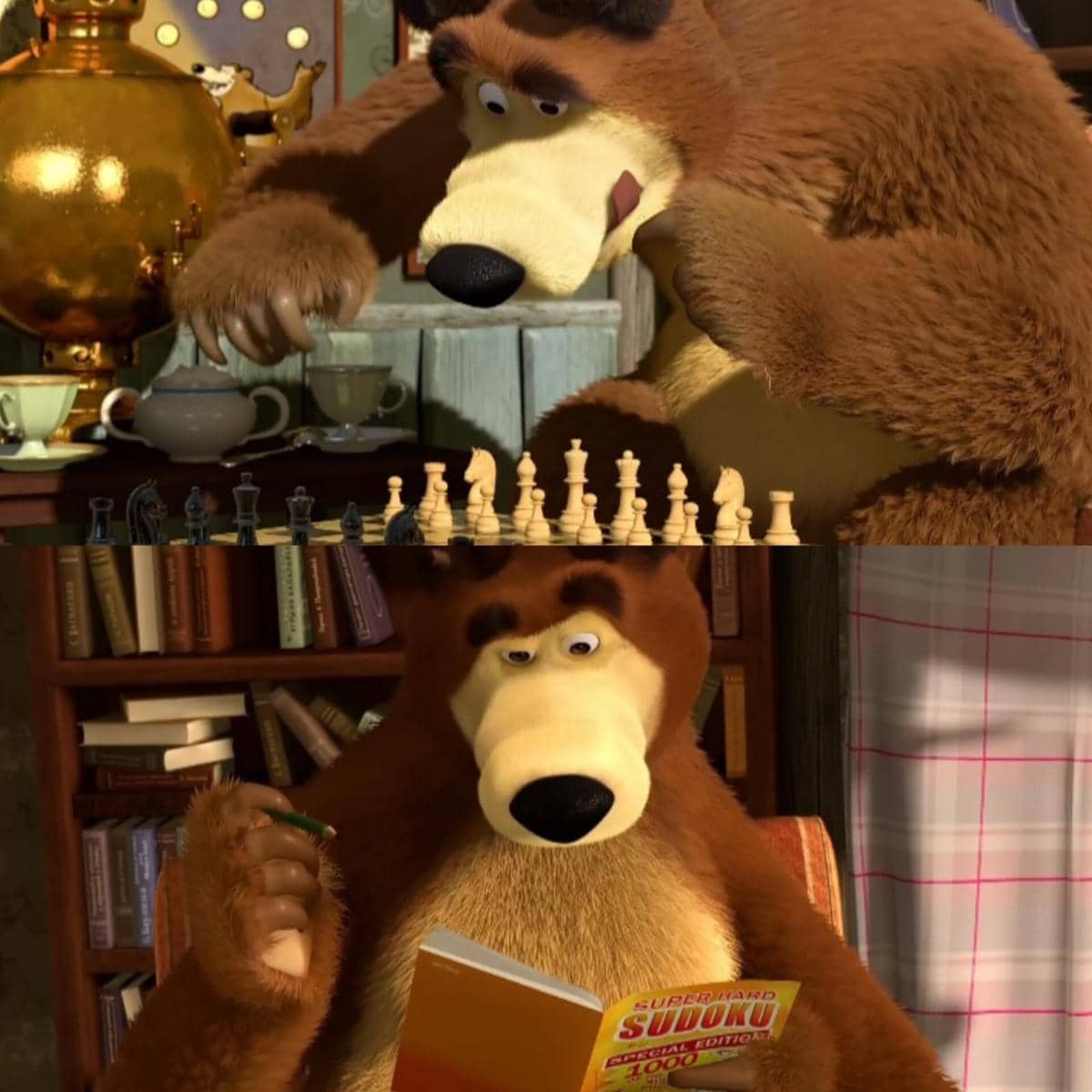 5 Hobi Beruang Masha dan Bear yang Bisa Kamu Tiru!