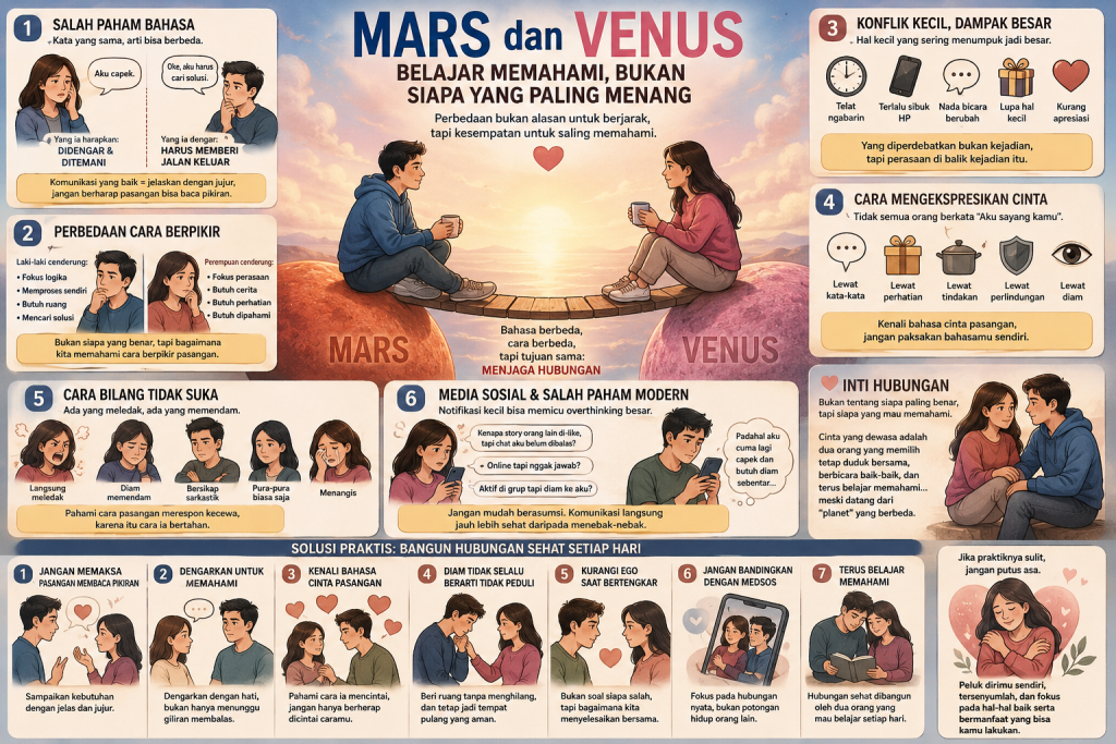– Belajar Memahami Pasangan dari Buku Mars dan Venus yang Ternyata Sering Salah Paham