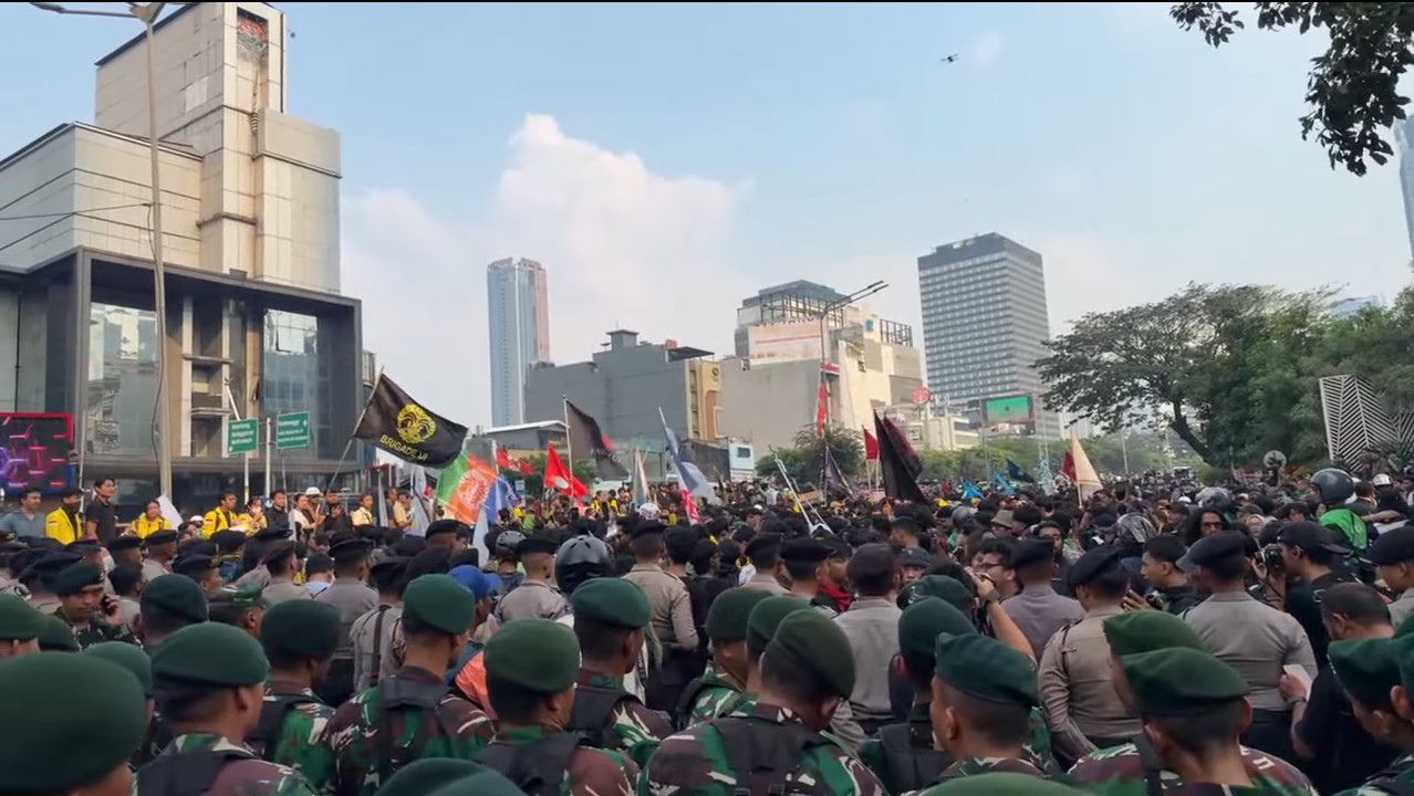 Demo Mahasiswa 12 Juni Disekat di Gatot Soebroto, Polisi Identifikasi Ada Kelompok Coba Mendompleng