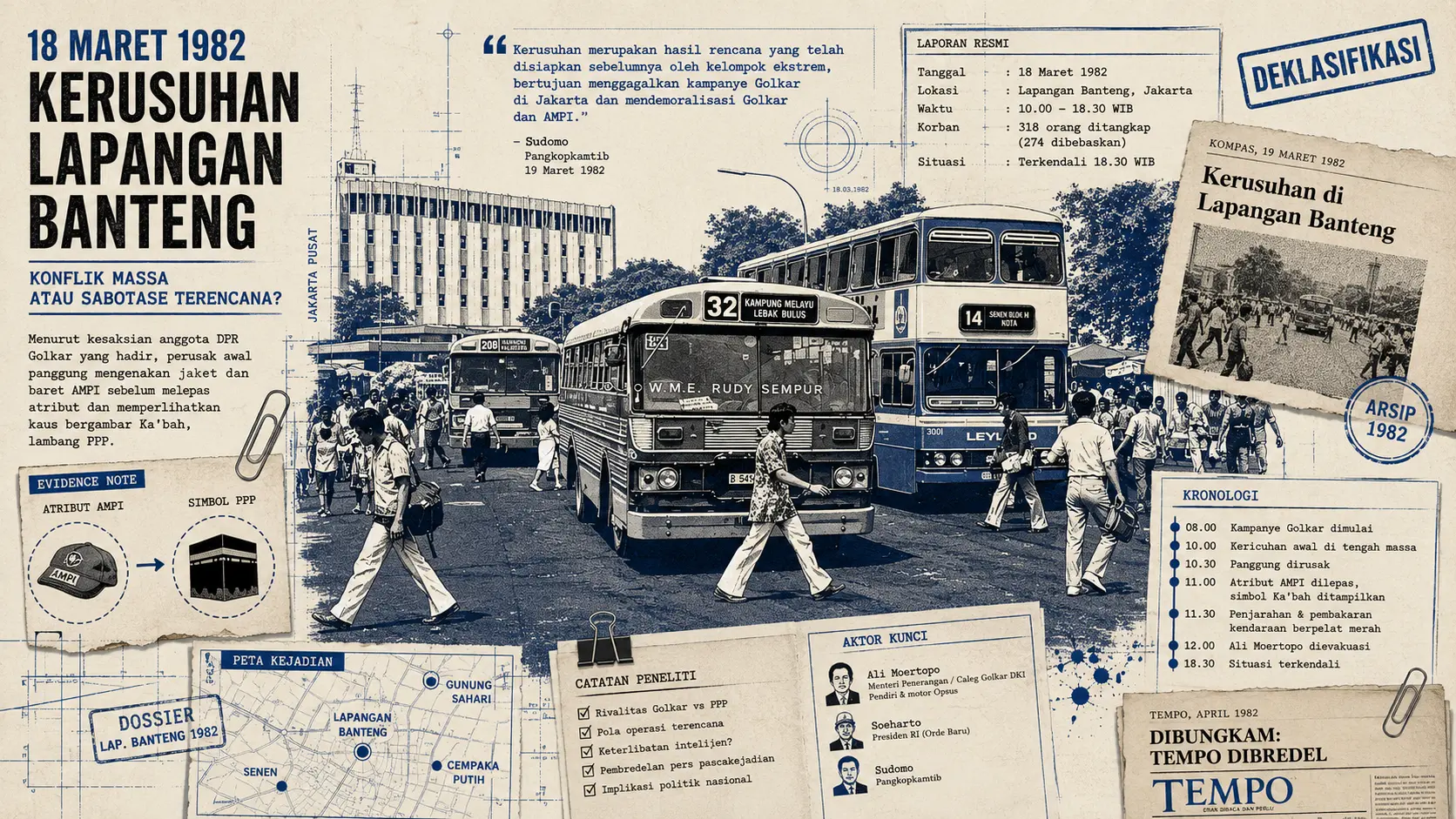 Apakah Kerusuhan Lapangan Banteng 1982 Konflik Massa, atau Sabotase Terencana?