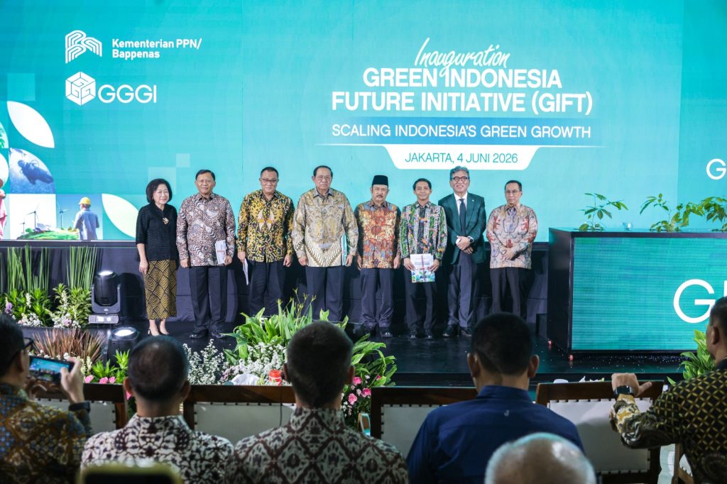 Bappenas Genjot Investasi Infrastruktur Hijau, Kejar Target Ekonomi 2029 Peresmian Green Indonesia Future Initiative atau GIFT oleh Bappenas dan GGGI di Jakarta untuk mendorong investasi infrastruktur hijau 2026.